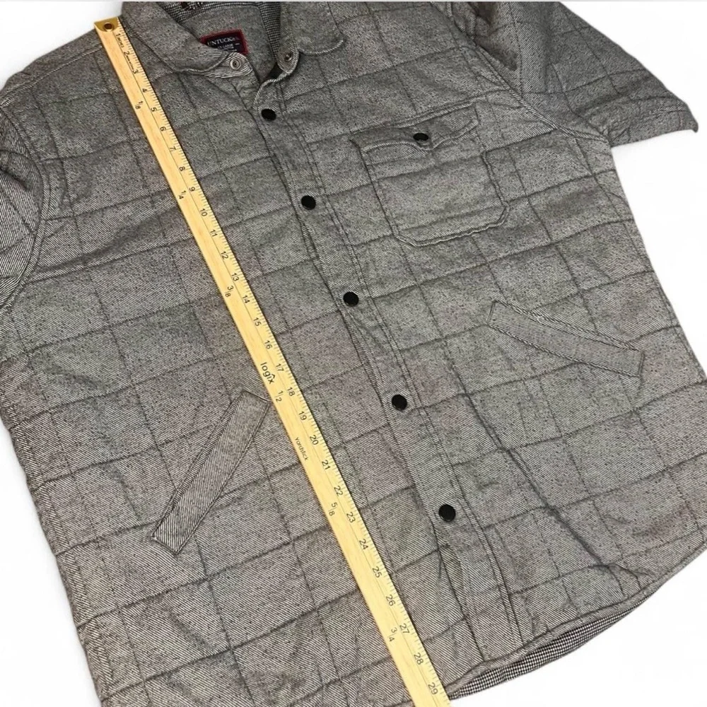 Untuckit Quilted Shirt Jacket‎ Men's Gray Shacket Size 2X